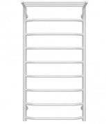 Полотенцесушитель водяной Deffi Трапеция с полкой П9 500х1000 нижнее подключение белый C.TP.100.50.9.W.A