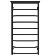 Сушка для рушників водяна Deffi Трапеція з полицею П9 500х1000 нижнє підключення чорний C.TP.100.50.9.B.A