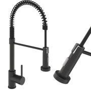 Смеситель для кухни Sink Quality Solid однорычажный с гибким изливом черный BSL-bk