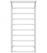 Полотенцесушитель водяной Deffi Трапеция с полкой П10 500х1100 нижнее подключение белый C.TP.110.50.10.W.A