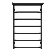 Сушка для рушників водяна Deffi Трапеція з полицею П7 500х800 нижнє підключення чорний C.TP.80.50.7.B.A