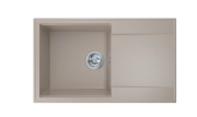 	Мойка для кухни Sink Quality SINK 1KDOL 78X46X21,5 см с переливом наногранит бежевый SINK.P.1KDOL.X