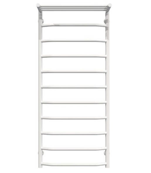 Полотенцесушитель водяной Deffi Трапеция с полкой П11 500х1200 нижнее подключение белый C.TP.120.50.11.W.A