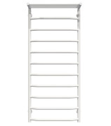 Полотенцесушитель водяной Deffi Трапеция с полкой П11 500х1200 нижнее подключение белый C.TP.120.50.11.W.A