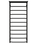 Сушка для рушників водяна Deffi Трапеція з полицею П11 500х1200 нижнє підключення чорний C.TP.120.50.11.B.A