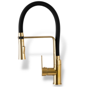 Смеситель для кухни Sink Quality Power однорычажный с гибким изливом золотой BVsK-gd