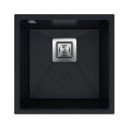 Мийка для кухні Sink Quality Argon 1KBO 50 42x42x22,5 з переливом нанограніт парча ARG.B.1KBO.50