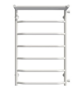 Сушка для рушників водяна Deffi Трапеція з полицею П7 500х800 бічне праве підключення білий C.TP.80.50.7.W.C