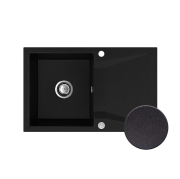 Мойка для кухни Sink Quality Obsidian 1KDO 79x50x20,5 с переливом наногранит графит OBS.G.1KDO.X