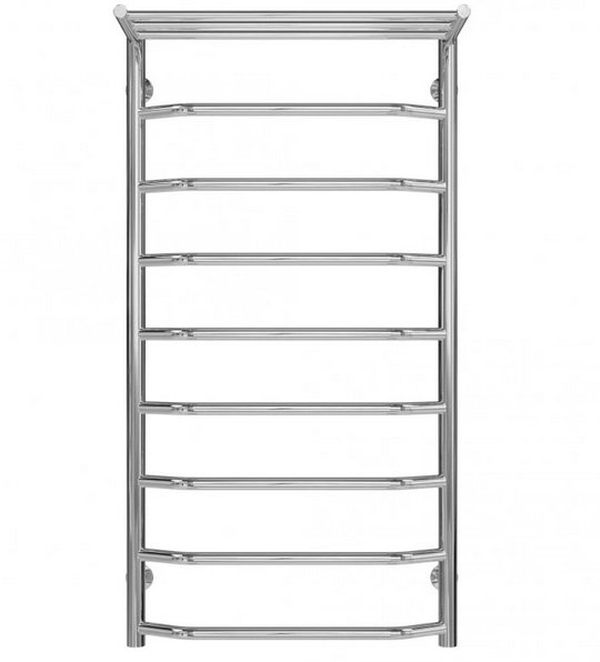 Сушка для рушників водяна Deffi Трапеція з полицею П9 500х1000 нижнє підключення хром C.TP.100.50.9.C.A