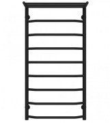 Сушка для рушників водяна Deffi Трапеція з полицею П9 500х1000 нижнє підключення чорний C.TP.100.50.9.B.A