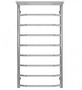 Полотенцесушитель водяной Deffi Трапеция с полкой П9 500х1000 боковое правое подключение хром C.TP.100.50.9.C.C