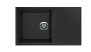 Мийка для кухні Sink Quality SINK 1KDOL 78X46X21,5 см з переливом нанограніт графіт SINK.G.1KDOL.X