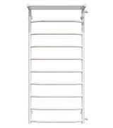 Полотенцесушитель водяной Deffi Трапеция с полкой П10 500х1100 боковое правое подключение белый C.TP.110.50.10.W.C