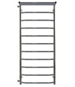 Полотенцесушитель водяной Deffi Трапеция с полкой П11 500х1200 боковое левое подключение хром C.TP.120.50.11.C.B