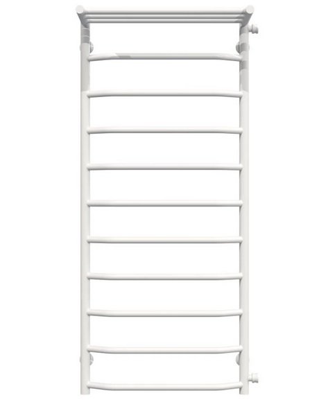 Сушка для рушників водяна Deffi Трапеція з полицею П11 500х1200 бічне праве підключення білий C.TP.120.50.11.W.C