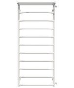 Полотенцесушитель водяной Deffi Трапеция с полкой П11 500х1200 боковое правое подключение белый C.TP.120.50.11.W.C