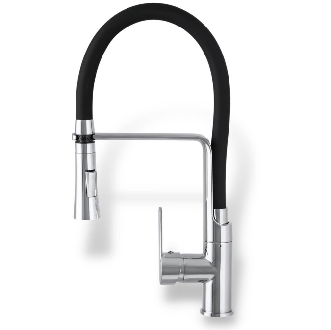 Смеситель для кухни Sink Quality Power однорычажный с гибким изливом хром BVsK-ch