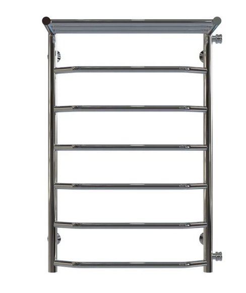 Сушка для рушників водяна Deffi Трапеція з полицею П7 500х800 бічне праве підключення хром C.TP.80.50.7.C.C