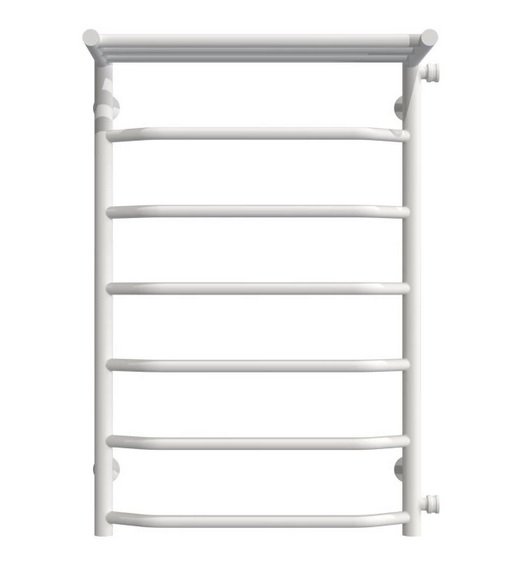 Сушка для рушників водяна Deffi Трапеція з полицею П7 500х800 бічне праве підключення білий C.TP.80.50.7.W.C