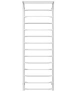 Полотенцесушитель водяной Deffi Трапеция с полкой П14 500х1500 нижнее подключение белый C.TP.150.50.14.W.A