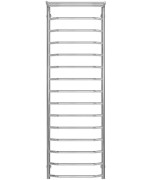 Полотенцесушитель водяной Deffi Трапеция с полкой П15 500х1600 нижнее подключение хром C.TP.160.50.15.C.A