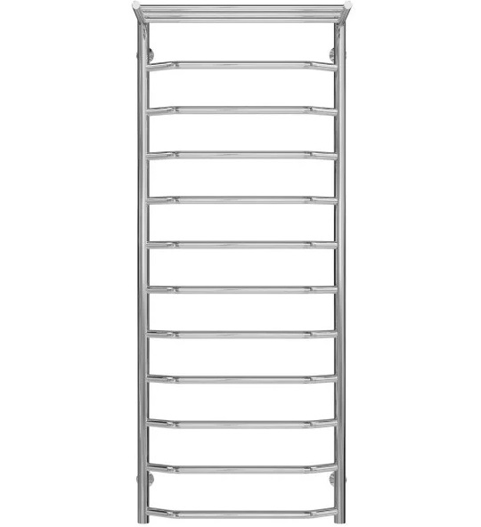 Сушка для рушників водяна Deffi Трапеція з полицею П12 500х1300 бічне ліве підключення хром C.TP.130.50.12.C.B