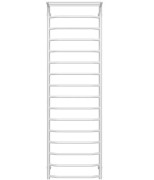 Полотенцесушитель водяной Deffi Трапеция с полкой П16 500х1700 нижнее подключение белый C.TP.170.50.16.W.A