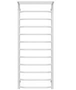 Сушка для рушників водяна Deffi Трапеція з полицею П12 500х1300 бічне праве підключення білий C.TP.130.50.12.W.C