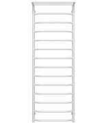 Полотенцесушитель водяной Deffi Трапеция с полкой П14 500х1500 боковое правое подключение белый C.TP.150.50.14.W.C