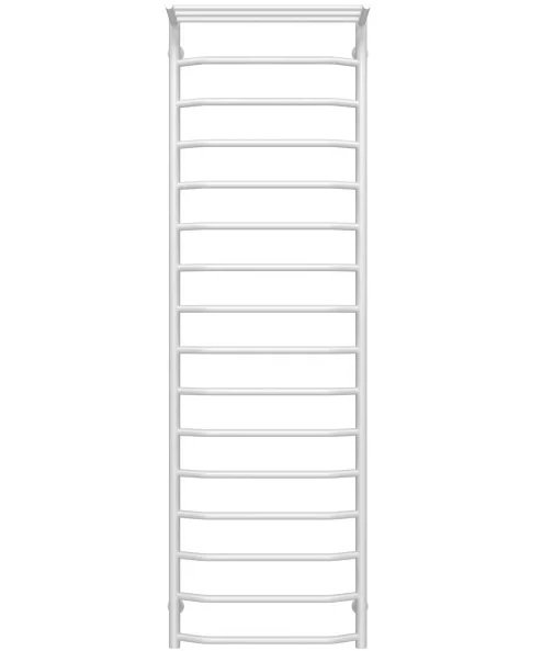 Полотенцесушитель водяной Deffi Трапеция с полкой П16 500х1700 нижнее подключение белый C.TP.170.50.16.W.A