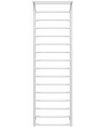 Полотенцесушитель водяной Deffi Трапеция с полкой П16 500х1700 нижнее подключение белый C.TP.170.50.16.W.A