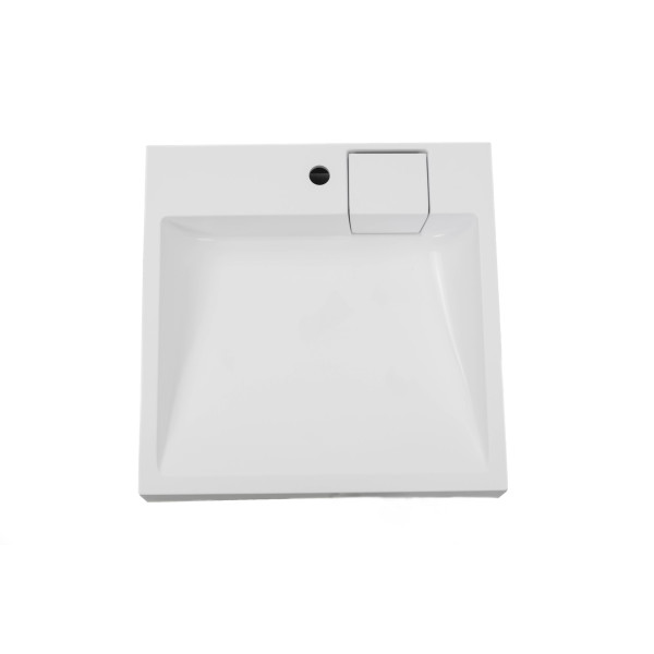 Раковина для ванной Insana Lorena 60х60х12 искусственный камень белый А0053425