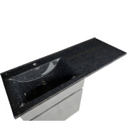 Раковина для ванной Insana Leana L 125х48х13 чаша слева искусственный камень базальт А0054534