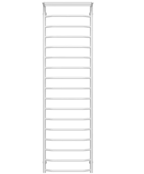 Полотенцесушитель водяной Deffi Трапеция с полкой П17 500х1800 боковое правое подключение белый C.TP.180.50.17.W.C