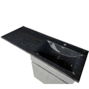 Раковина для ванной Insana Leana R 125х48х13 чаша справа искусственный камень базальт А0054533