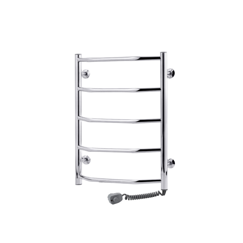 Електрична сушка для рушників Kroner Трапеція 600х500/5 ER праве підключення хром ДТ08ЕR