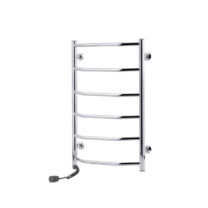 Електричний сушка для рушників Kroner Трапеція 800x500/6 ЕL ліве підключення хром ДТ10ЕL