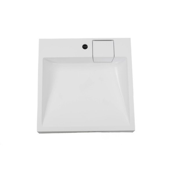 Раковина для ванної Insana Lorena 60х60х12 штучний камінь білий А0053425