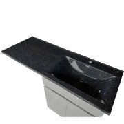 Раковина для ванної Insana Leana R 125х48х13 чаша праворуч штучний камінь базальт А0054533