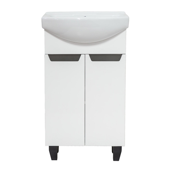 Тумба під раковину Vivia Poli Д2 50х31 см комбінується з раковиною Церсанія 50 МДФ/ДСП білий А0050276