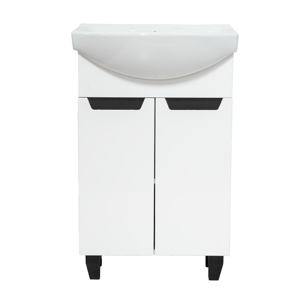 Тумба під раковину Vivia Poli Д2 55х31 см комбінується з раковиною Церсанія 55 МДФ/ДСП білий А0050279