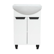Тумба под раковину Vivia Poli Д2 55х31 см комбинируется с раковиной Церсания 55 МДФ/ДСП белый А0050279