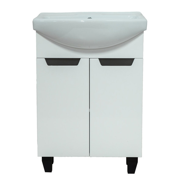 Тумба під раковину Vivia Poli Д2 60х34 см комбінується з раковиною Церсанія 60 МДФ/ДСП білий А0050280