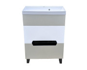 Тумба под раковину Vivia Poli Ш2 60х33 см комбинируется с раковиной Idea 60 МДФ/ДСП сливки/браш А0054110