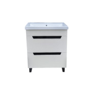 Тумба под раковину Vivia Poli Ш2 80х42 см комбинируется с раковинами Como 80/Cers 80 МДФ/ДСП сливочный браш А0051106