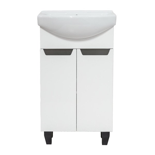 Тумба под раковину Vivia Poli Д2 50х31 см комбинируется с раковиной Церсания 50 МДФ/ДСП белый А0050276