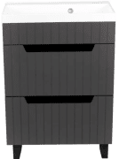 Тумба під раковину Vivia Brut Ш-2 70х42 комбінується з Cers 70 МДФ/ДСП сірий А0055354