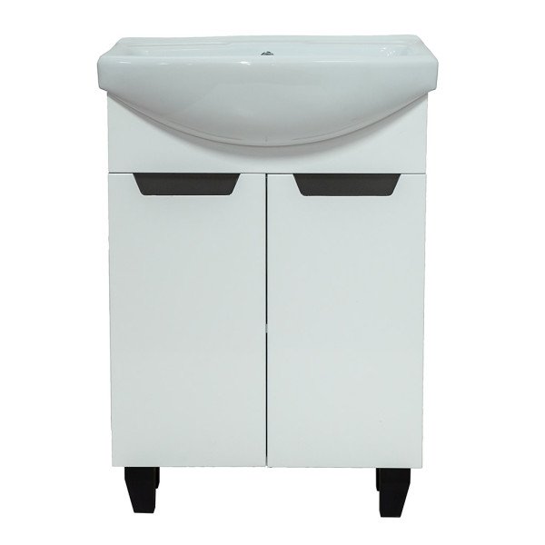 Тумба под раковину Vivia Poli Д2 60х34 см комбинируется с раковиной Церсания 60 МДФ/ДСП белый А0050280