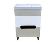 Тумба під раковину Vivia Poli Ш2 60х33 см комбінується з раковиною Idea 60 МДФ/ДСП браш/вершковий А0054110